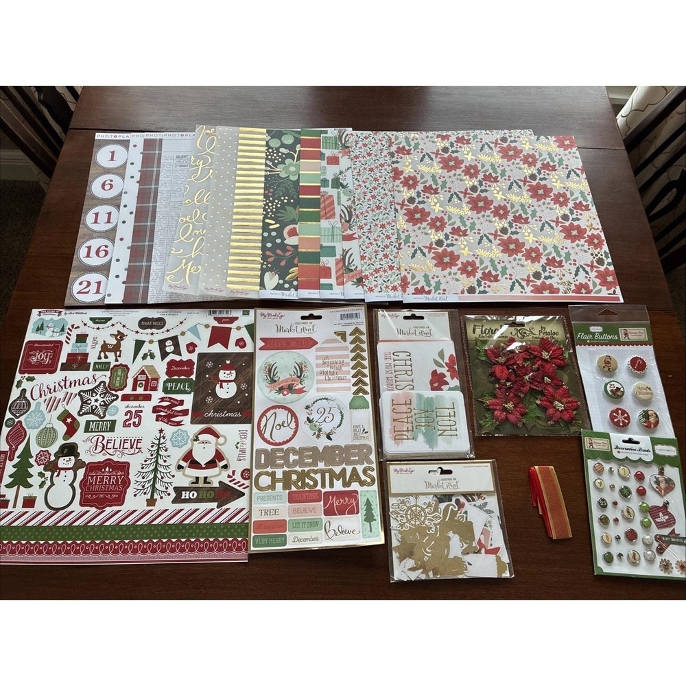 My Mind's Eye Christmas On Market St & Others Large Scrapbook Kit  No Sketches